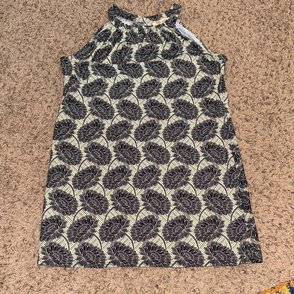 Aryeh Black and Cream Floral Dress